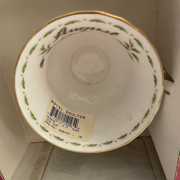 ROYAL ALBERT Tea Cup and Saucer August Flower of the Month Boxed New Collectible - Picture 5 of 10